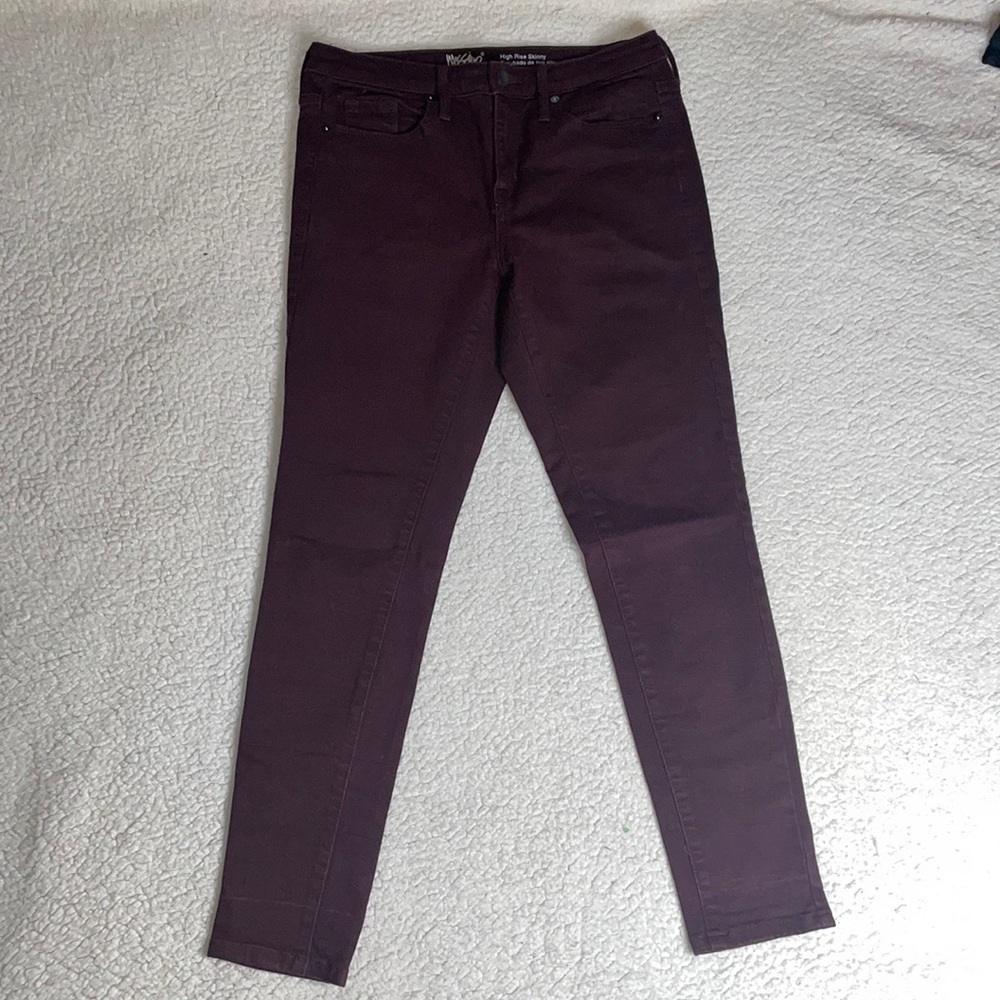 Mossimo Denim High Rise Skinny Power Stretch Size 6 R High Waist